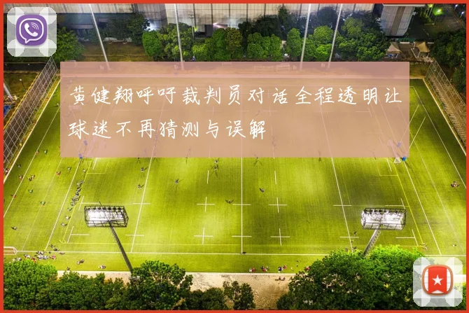 黄健翔呼吁裁判员对话全程透明让球迷不再猜测与误解